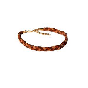 Faux Sued Leather Bracelet / Braided